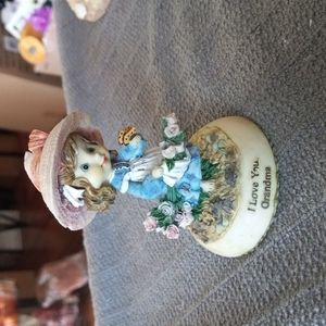 Little Girl statue in Garden "I Love You, Grandma".